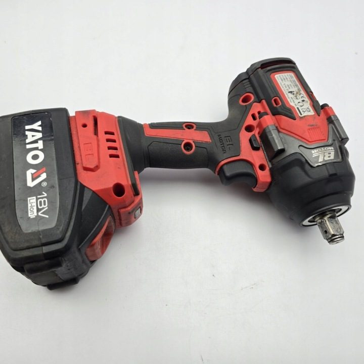 Yato ударный гайковерт аккумуляторный бесщеточный 1/2'' 18V 4Ah 1200 Н·м, фото 5
