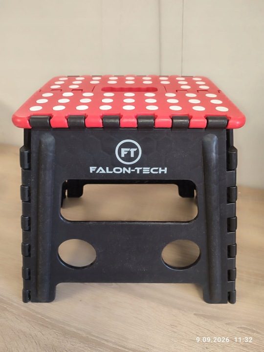 Taboret складной Falon-TECH tworzywo sztuczne 320 мм antypоślizgowy 150 кг, фото 4