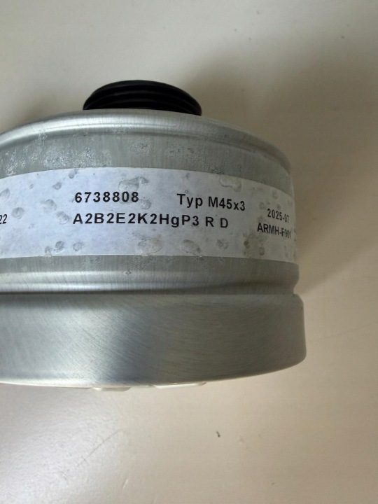 Dräger X-plore Rd40 фильтр kombinowany M45x3 A2B2E2K2HgP3 R D 6738808, фото 6