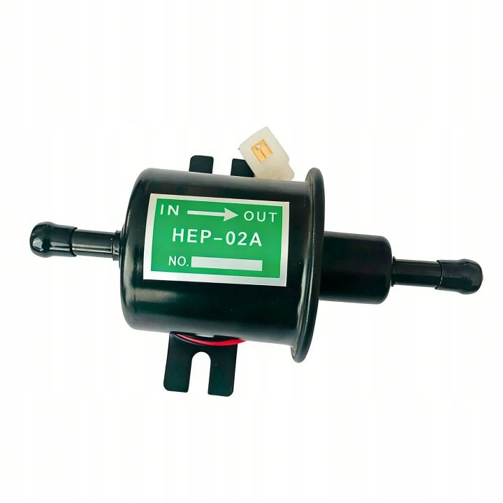 ЭЛЕКТРИЧЕСКИЙ PRZPŁYWOWA НАСОС ДЛЯ ТОПЛИВА HEP-02A 12V 3-6 PSI ЧЕРНЫЙ, фото 1
