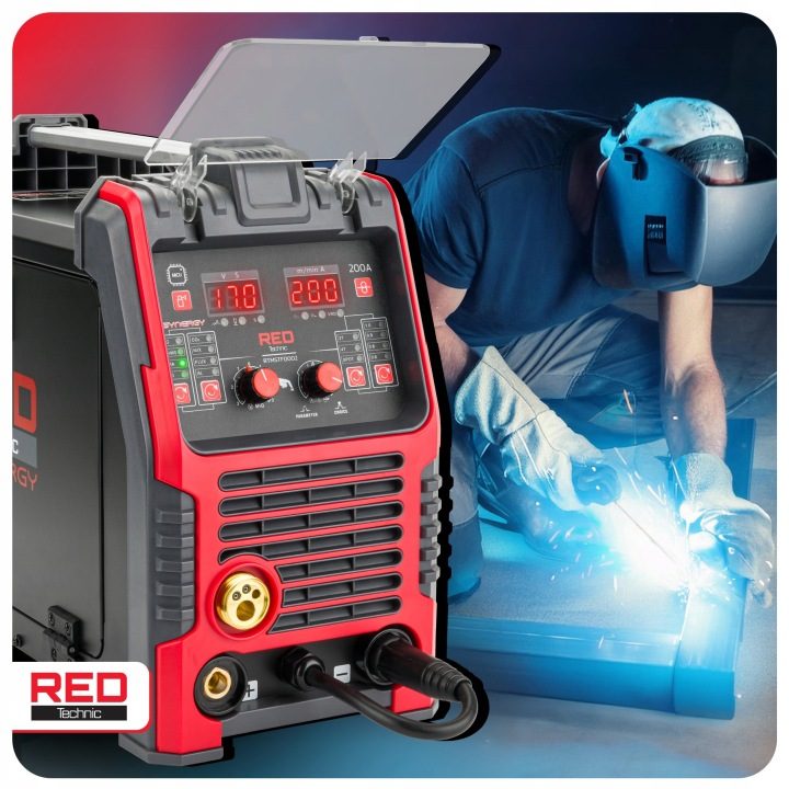 Полуавтомат сварочный MIG/MAG, MMA, TIG красный Technic 30-250 A 230 в, фото 4