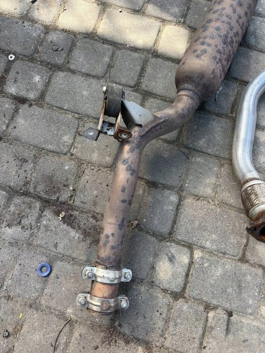 Глушитель в сборе задний средний Audi A4 B8 2.0 TDI 8K0253411R 8K0253611H, фото 2
