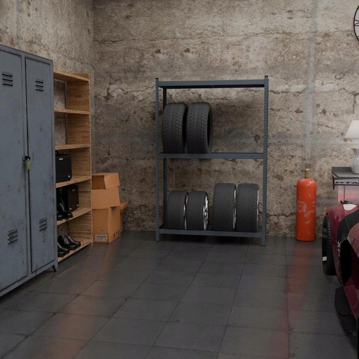 Стеллаж Relaxdays 180x120x40 система wtykowy сталь серая 8 шин 795 кг, фото 3