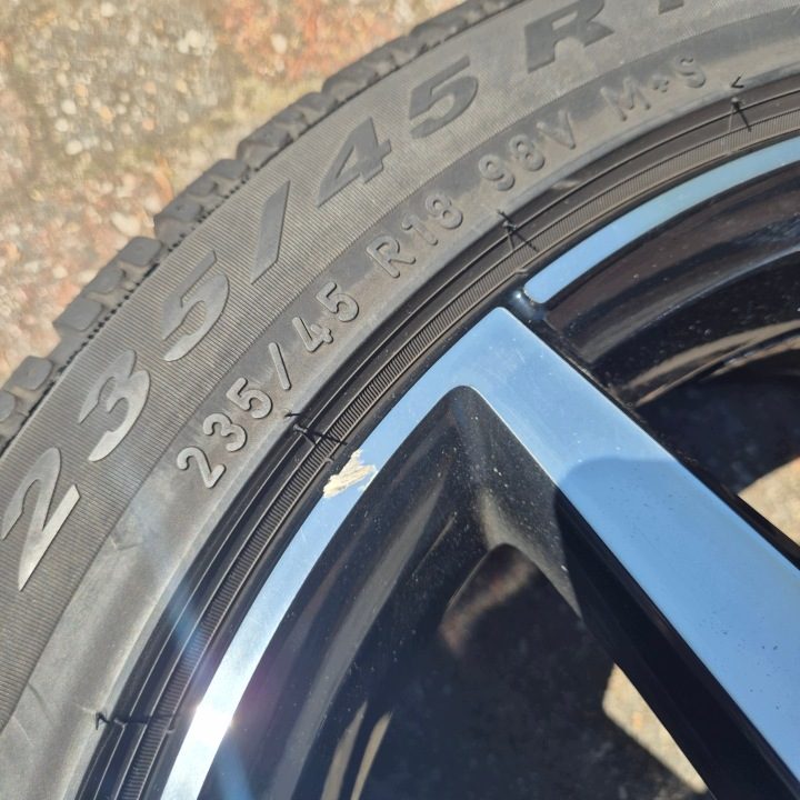 КОЛЕСА ЗИМА ОРИГИНАЛ VOLVO V60 S60 V40 CC V70 235/45 R18, фото 9