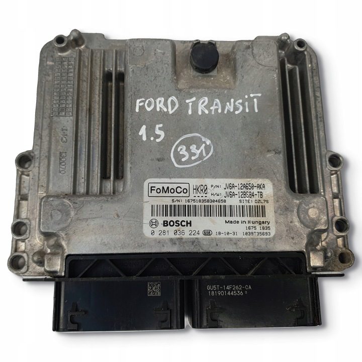 БЛОК УПРАВЛЕНИЯ ДВИГАТЕЛЕМ Ford Transit Connect 1.5 TDCI ЭБУ JV6A-12A650-AKA, фото 1