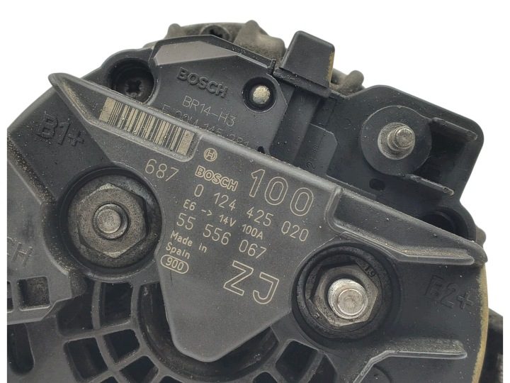 Генератор Opel Astra III H 1.6 16V Bosch 0124425020 55556067 ZJ 100A, фото 2