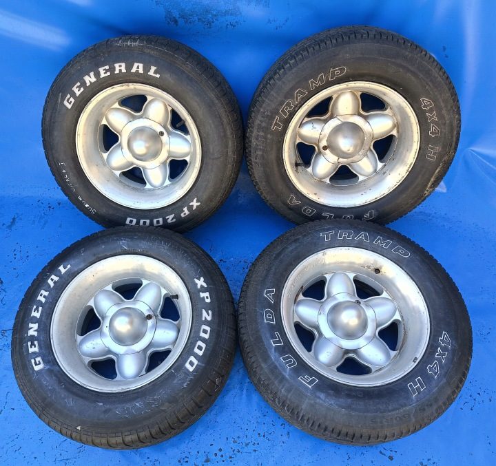 КОЛЕСА ЛИТЫЕ ДИСКИ КОМПЛЕКТ SUZUKI VITARA I 255/60 R15, фото 1
