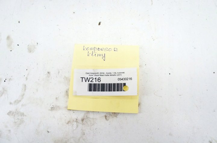 TW216 Opel Insignia B 1.5i Компрессор Кондиционера 39157292, фото 5