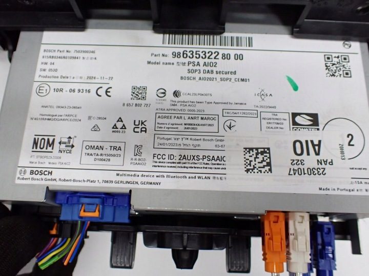 МАГНИТОЛА НАВИГАЦИЯ ЗАВОДСКАЯ EURO 9863532280 TOYOTA PROACE CITY РЕСТАЙЛИНГ 25 г., фото 7