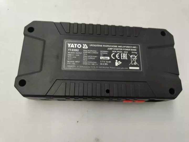 Устройство пусковое Yato 12000 мАч 12 В 500 А, фото 10