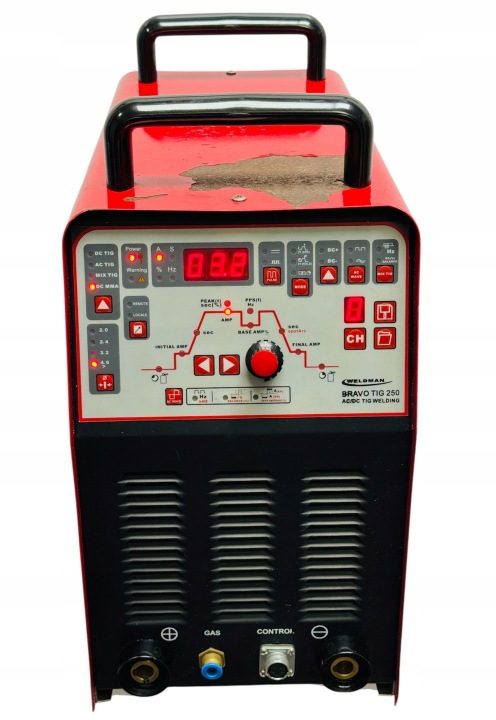 СВАРОЧНЫЙ АППАРАТ ИНВЕРТОРНЫЙ WELDMAN BRAVO TIG 250 AC DC PULS MMA 230V АЛЮМИНИЕВЫЙ IGBT HF, фото 2
