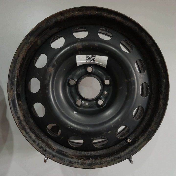 4× Штампованный диск Hyundai OE Hyundai i10, Kia Rio 5.5" x 14" 4x100 ET 47, фото 2