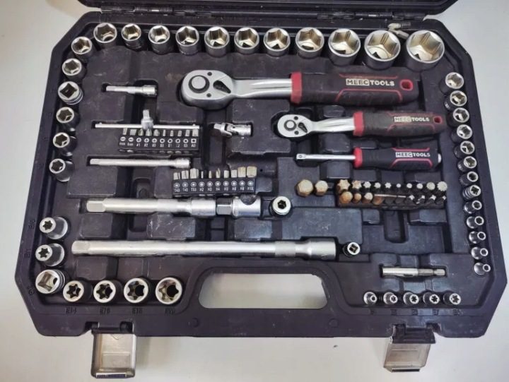 КОМПЛЕКТ ТОРЦЕВЫХ ГОЛОВОК 80 ЭЛЕМЕНТОВ MEEC TOOLS, фото 2