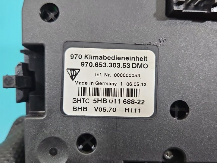 КОНСОЛЬ БЛОК УПРАВЛЕНИЯ ПЕЧКОЙ PORSCHE PANAMERA I 970 97065330353 97061343704, фото 7