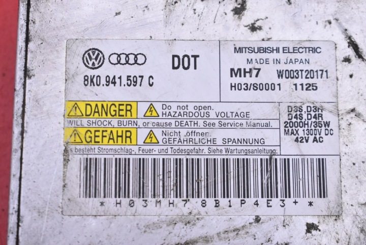 Блок розжига ксенона правый 8K0941597C Audi A4 B8 07-11, фото 4