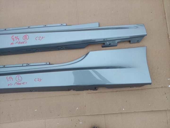 НАКЛАДКА ПОРОГА ПРАВАЯ ЛЕВАЯ M ПАКЕТ BMW 8 G14 G15 F91 F92 ЦВЕТ C2Y, фото 2