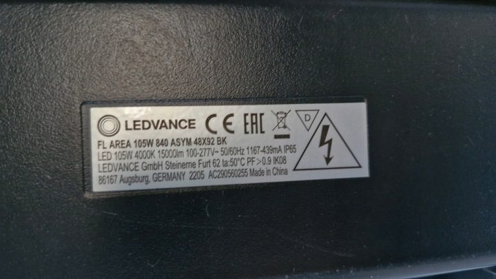Osram LEDVANCE РЕСТАЙЛИНГ PFM ASYM 45x140 100 Вт 3000 K BK 4058075353633, фото 11