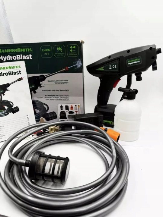 Мойка высокого давления аккумуляторная Hydroblast Hammersmith M37069 комплект, фото 1
