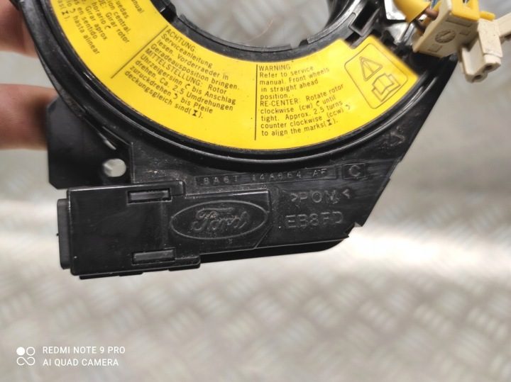 ШЛЕЙФ ПОДРУЛЕВОЙ ПОД РУЛЬ FORD TRANSIT COURIER, фото 4