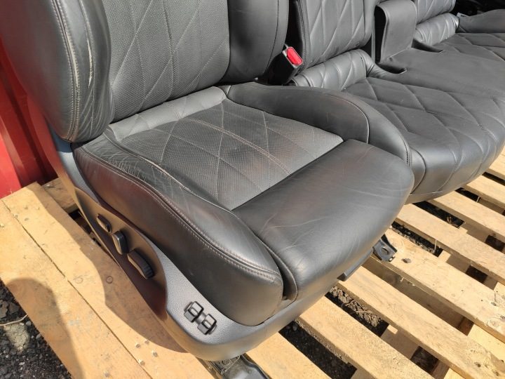 Infiniti FX30D салон сиденье диван обшивки комплект кожа в хорошем состоянии, фото 4