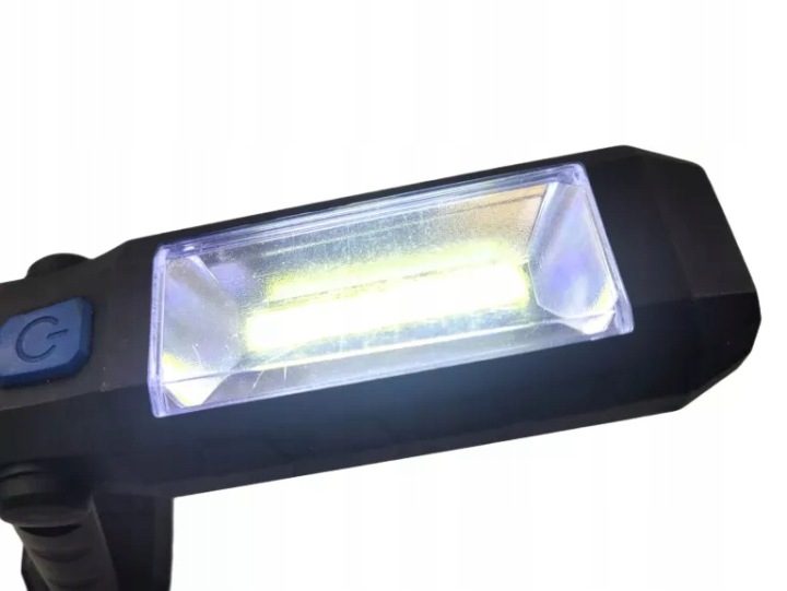 GEKO Лампа переносная 3W+3W LED COB 1200 мАч с кронштейном и magnesem G15113, фото 8