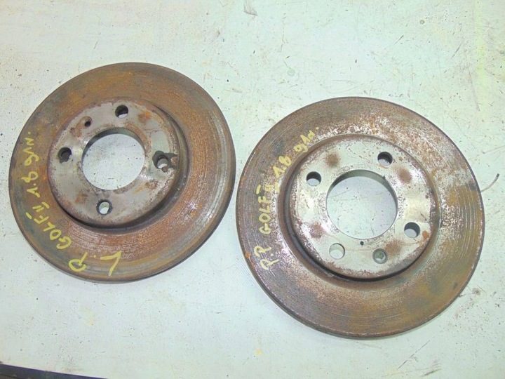 VW GOLF II 2 MK2 1.8 91 г. ДИСКИ ТОРМОЗНЫЕ ПЕРЕДНИЕ, фото 3