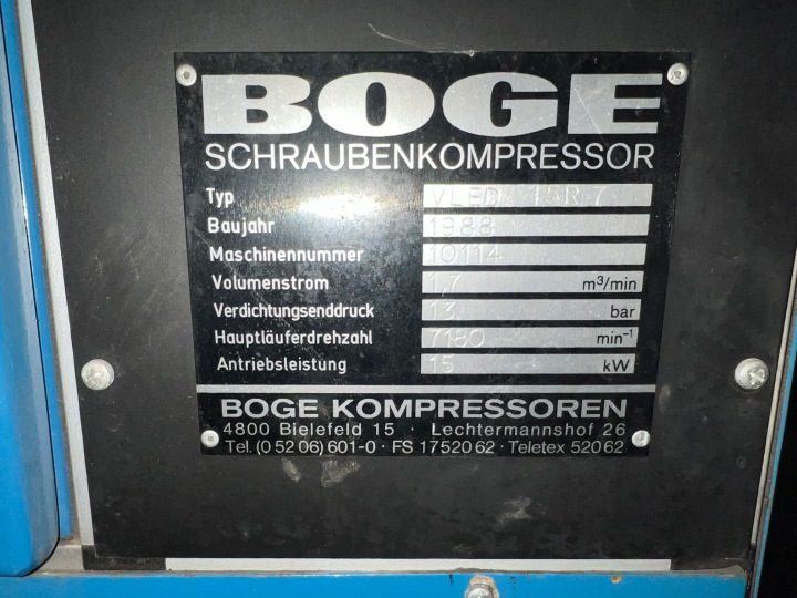 Компрессор масляный Boge VLED 15R-7 0 l 13 бар, фото 11