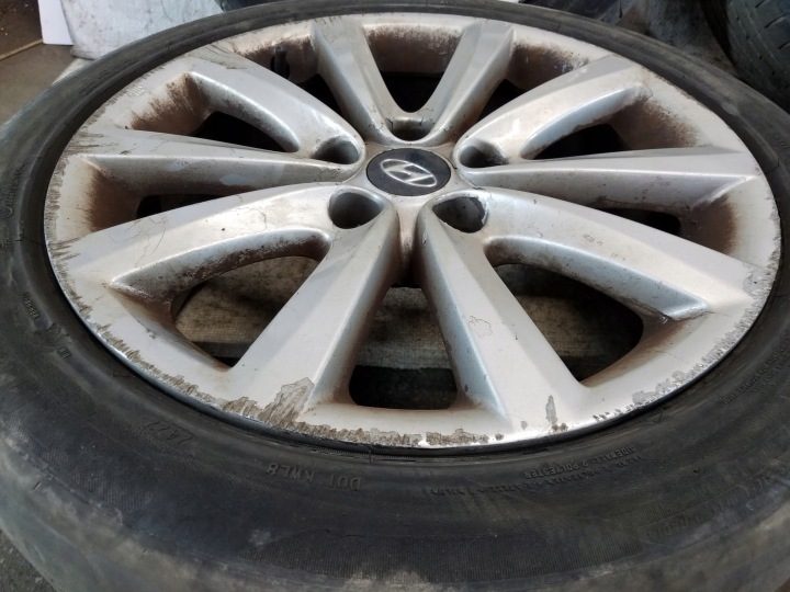 4× Литой диск Hyundai OE 52910-3Z200 7.5" x 17" 5x114.3, фото 3