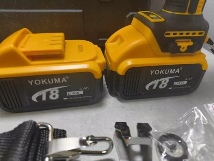 Ключ аккумуляторный ударный 48V 5,0AH 320 нм комплект 2 X акб + насадки, фото 4