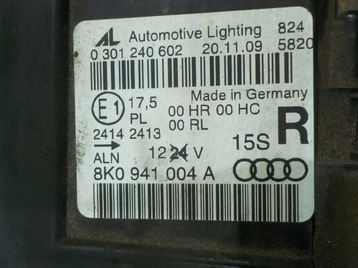 A4 B8 2.0 TDI 09 г. УНИВЕРСАЛ 5D фара правая передняя 8K0941004A 0301240602, фото 7
