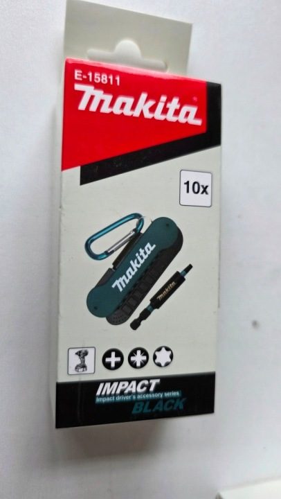 Комплект бит Torx Makita 25 мм 10 шт. E-15811 брелок karabinek, фото 2