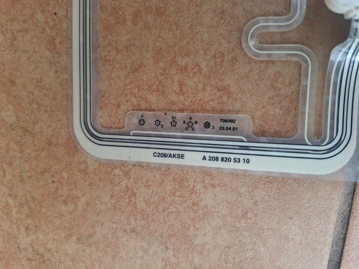 Коврик датчик Zajęcia сиденья Mercedes CLK W208 рестайлинг A2088205310, фото 2