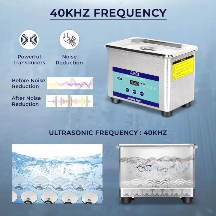 Мойка ультразвуковая sterylizator AIPOI 800ml, 35W. Сталь нержавеющая, фото 3