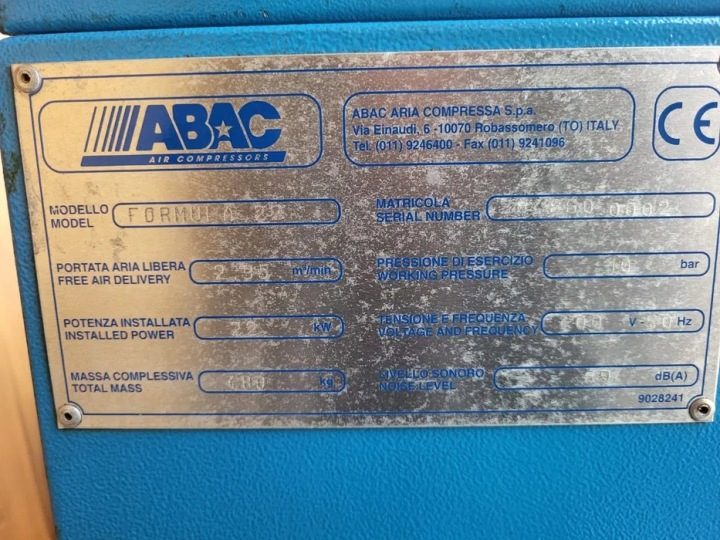 Компрессор масляный ABAC Formula 1 2213 0 l 10 бар, фото 3