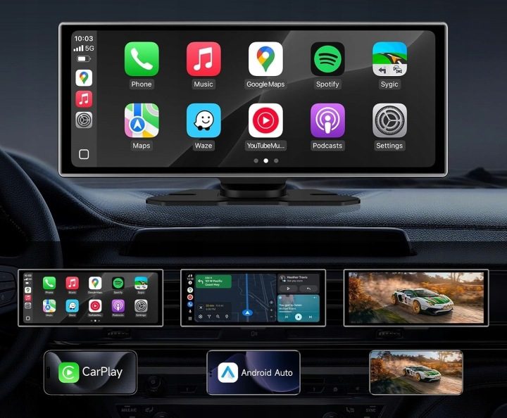 Магнитола станция мультимедийная экран CarPlay 11,26" 1920x1080 2 камеры 4K 64 GB, фото 2