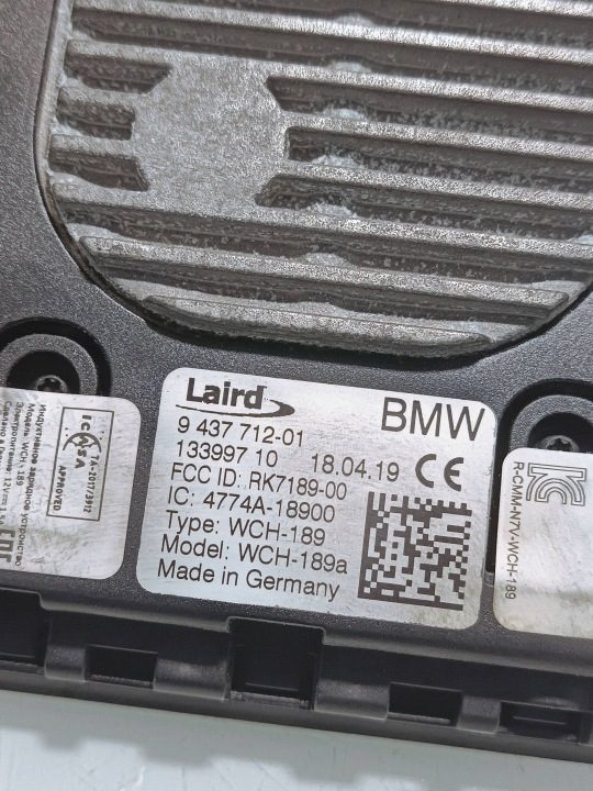 2019 BMW 7 G11 G12 Беспроводная зарядка 9437712, фото 4