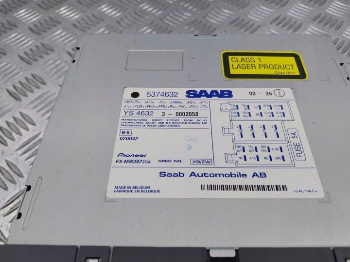 Магнитола с навигацией SAAB 900 II КАБРИОЛЕТ 5374632 2.3L бензин 110 кВт 2005, фото 3