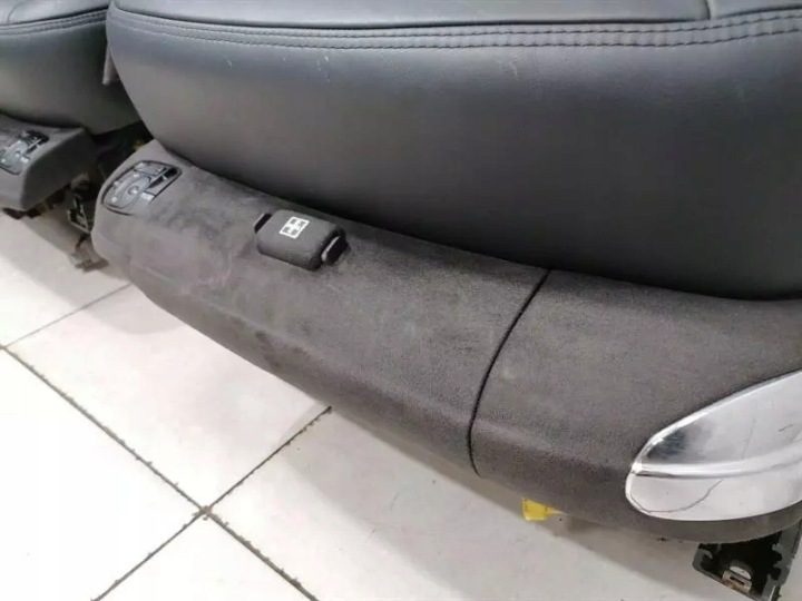Комплект сидений Maybach 62 V240 кожаный черный с monitorami TV W240, фото 4