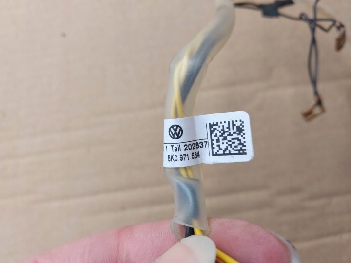 Проводка airbag Volkswagen OE 5K0971584, фото 3