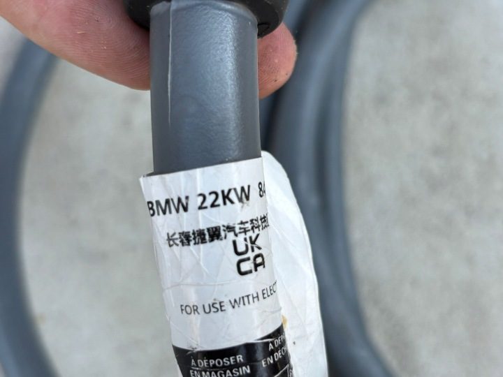 Гнездо кабель зарядки зарядное устройство 8490580 8490580-04 BMW IX3 G08 G01 25 г., фото 3