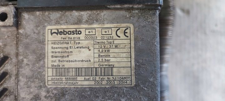 WEBASTO THERMO TOP E БЕНЗИН 37W 4,2 кВт 2.5 бар, фото 4