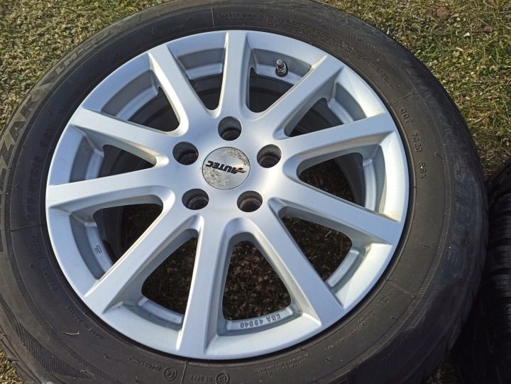 Литые диски 5x112 Skoda Octavia Audi VW Golf 5 Seat Leon шины зимние, фото 6