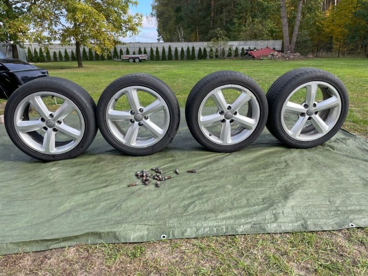 КОЛЕСА ДИСКИ ШИНЫ AUDI A4 B7 B8 A6 C6 17" S-LINE 7.5JX17H2 ET43 8K0601025AQ, фото 1