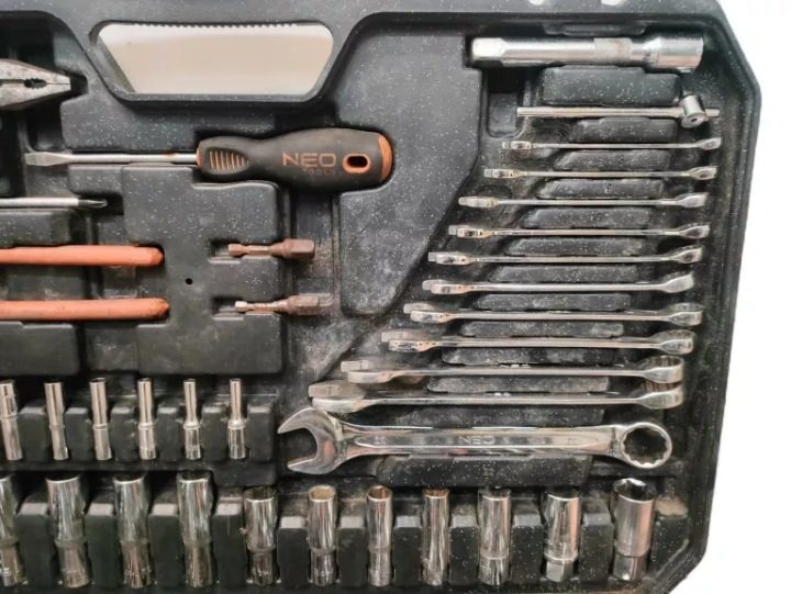 Комплект торцевых головок NEO TOOLS 10-078 1/2 3/8 и 1/4 дюйма 233 элементов, фото 7