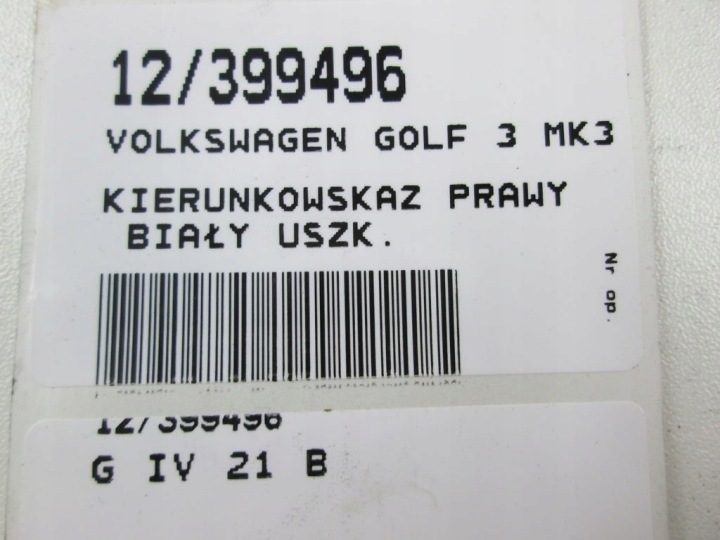 VOLKSWAGEN GOLF 3 MK3 Поворотник правый, фото 6