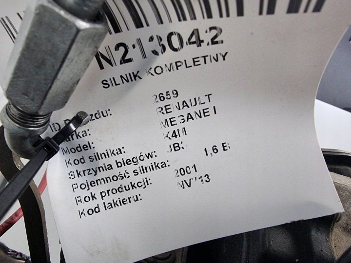 ДВИГАТЕЛЬ В СБОРЕ K4MA708 1.6 107 Л.С. RENAULT MEGANE I, фото 2