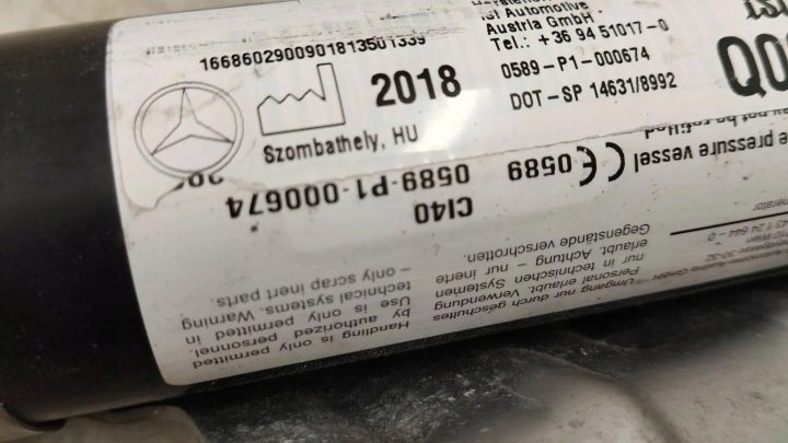 Mercedes GLE ML W166 W292 огнетушитель пиропатрон двигателя A1668602900, фото 5