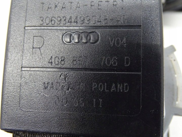 РЕМЕНЬ БЕЗОПАСНОСТИ ПАССАЖИРА ПРАВЫЙ ПЕРЕДНИЙ AUDI A6 C7 4G8857706D, фото 5