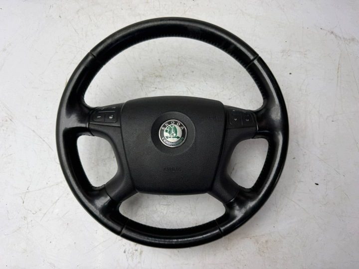 Руль кожаный мультифункциональный Skoda Octavia Mk2, фото 1
