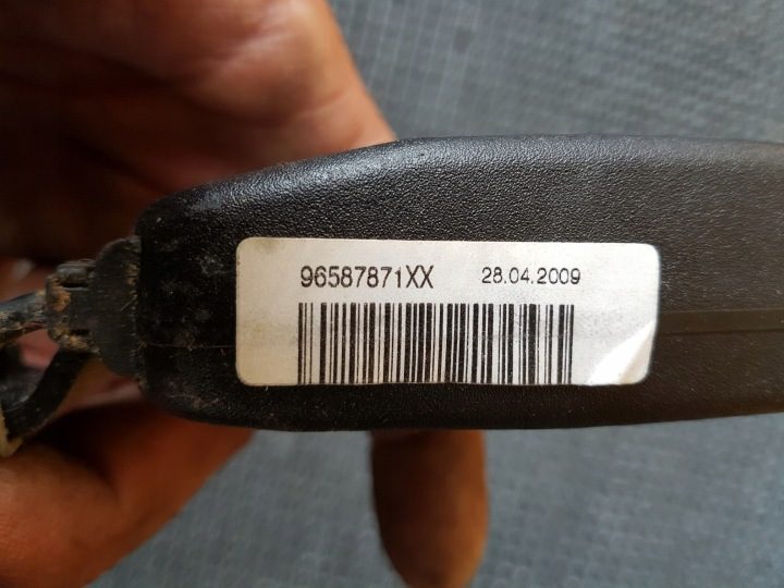 PEUGEOT 207 SW УНИВЕРСАЛ ЗАМОК РЕМНЕЙ ЗАДНИЙ 96587871, фото 3